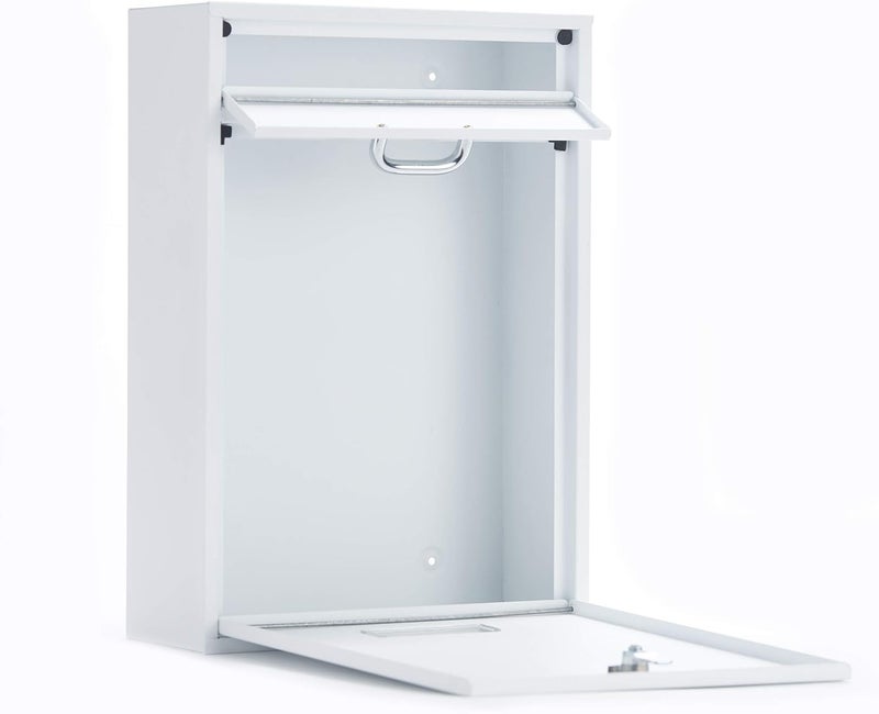 Yulli Wall Mounted Locking Vertical Dropbox Mailbox - Safe and Secure (Large) | Made with Galvanized Steel - Image 3